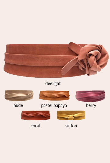 ZI Leather Wrap Belt