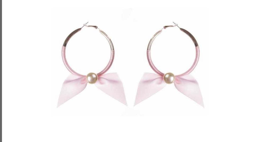 Hoop Bow Earrings Bluebell