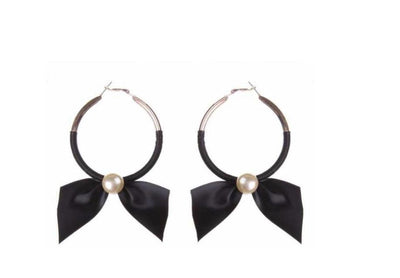 Hoop Bow Earrings Bluebell