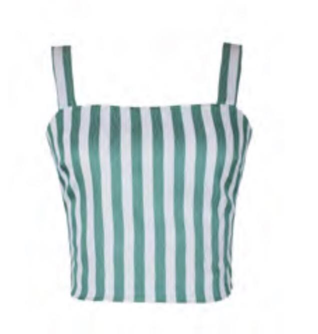 Indie Stripe Crop Lucy Paris