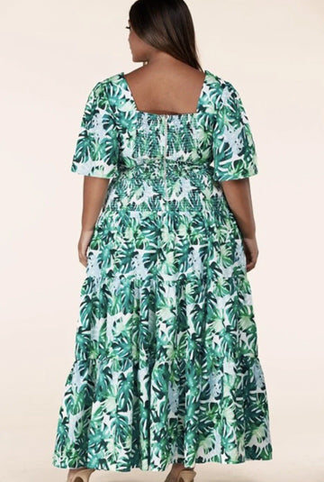 LeAnn Tropical Maxi Dress
