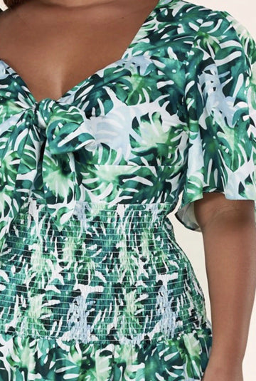 LeAnn Tropical Maxi Dress