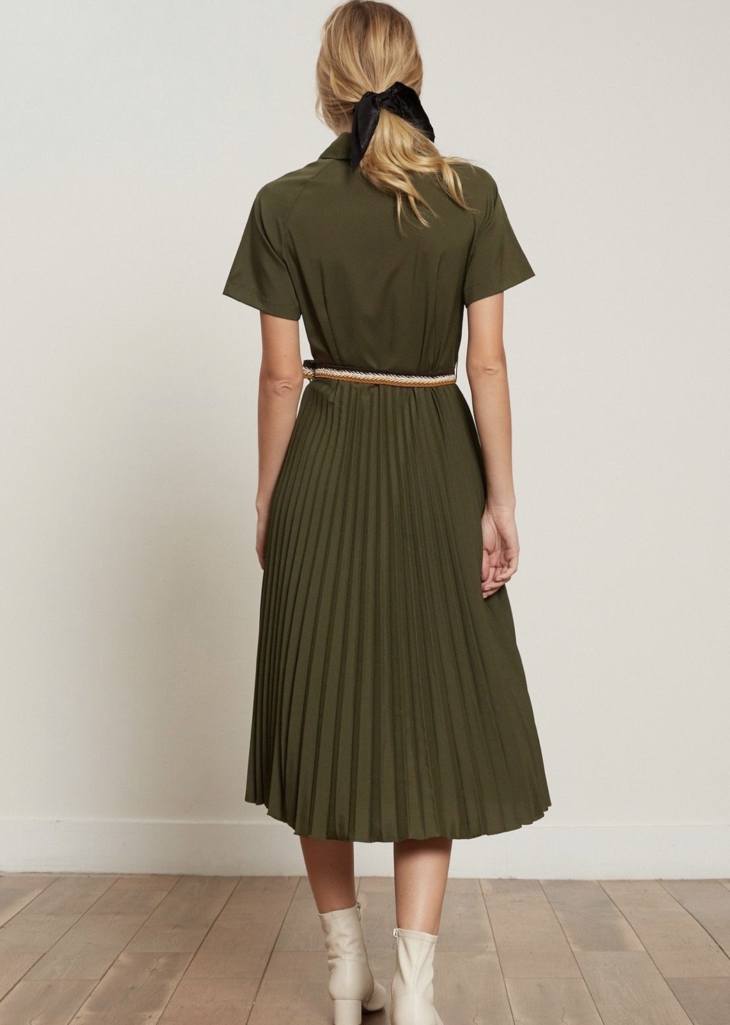 Olivia Pleated Dress Lucy Paris