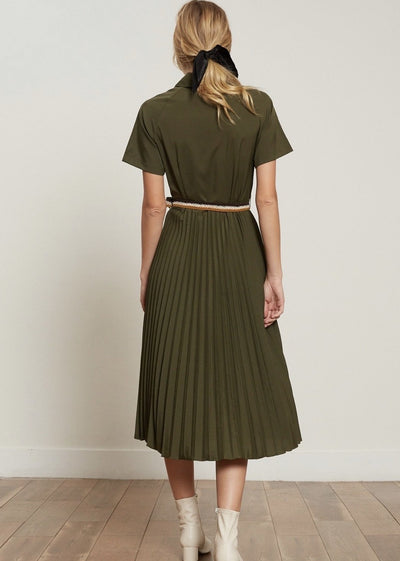 Olivia Pleated Dress Lucy Paris