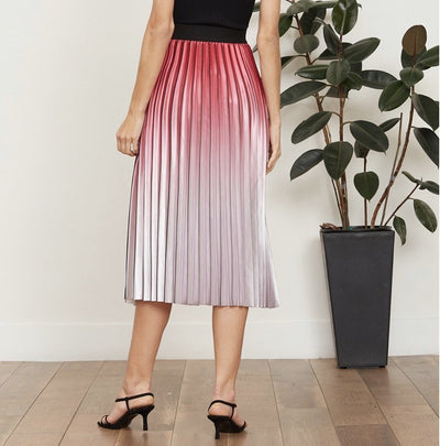 Ombrea Pleated Midi Skirt Lucy Paris
