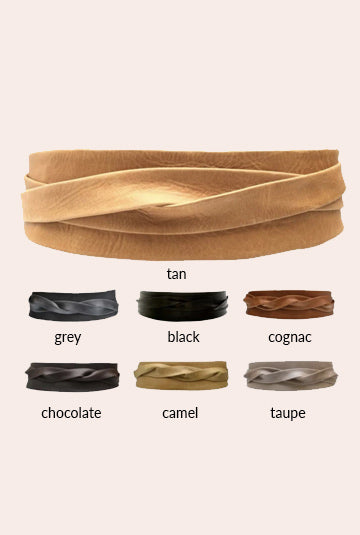 ZI Leather Wrap Belt